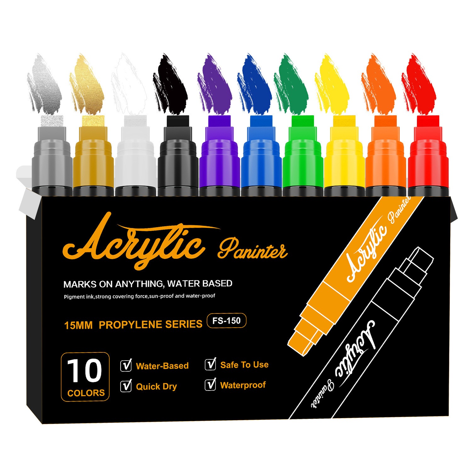 Art Craft Jumbo - 10 Colors Jumbo Markers 15mm Jumbo