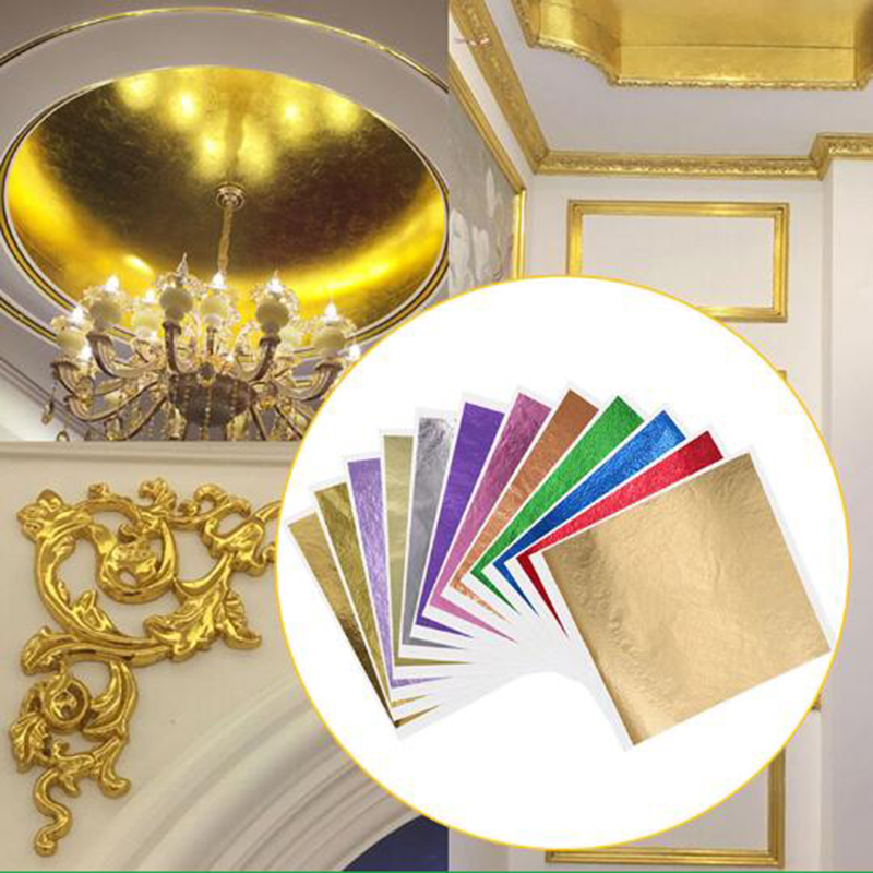 Art Craft With Leaves - 1000pcs/pack 13cm Leaf Sheets Gold Leaf