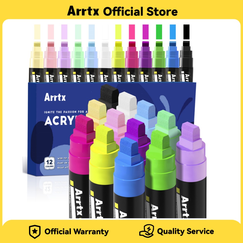 Art Craft Jumbo - Arrtx Acrylic Jumbo Markers 10mm 12