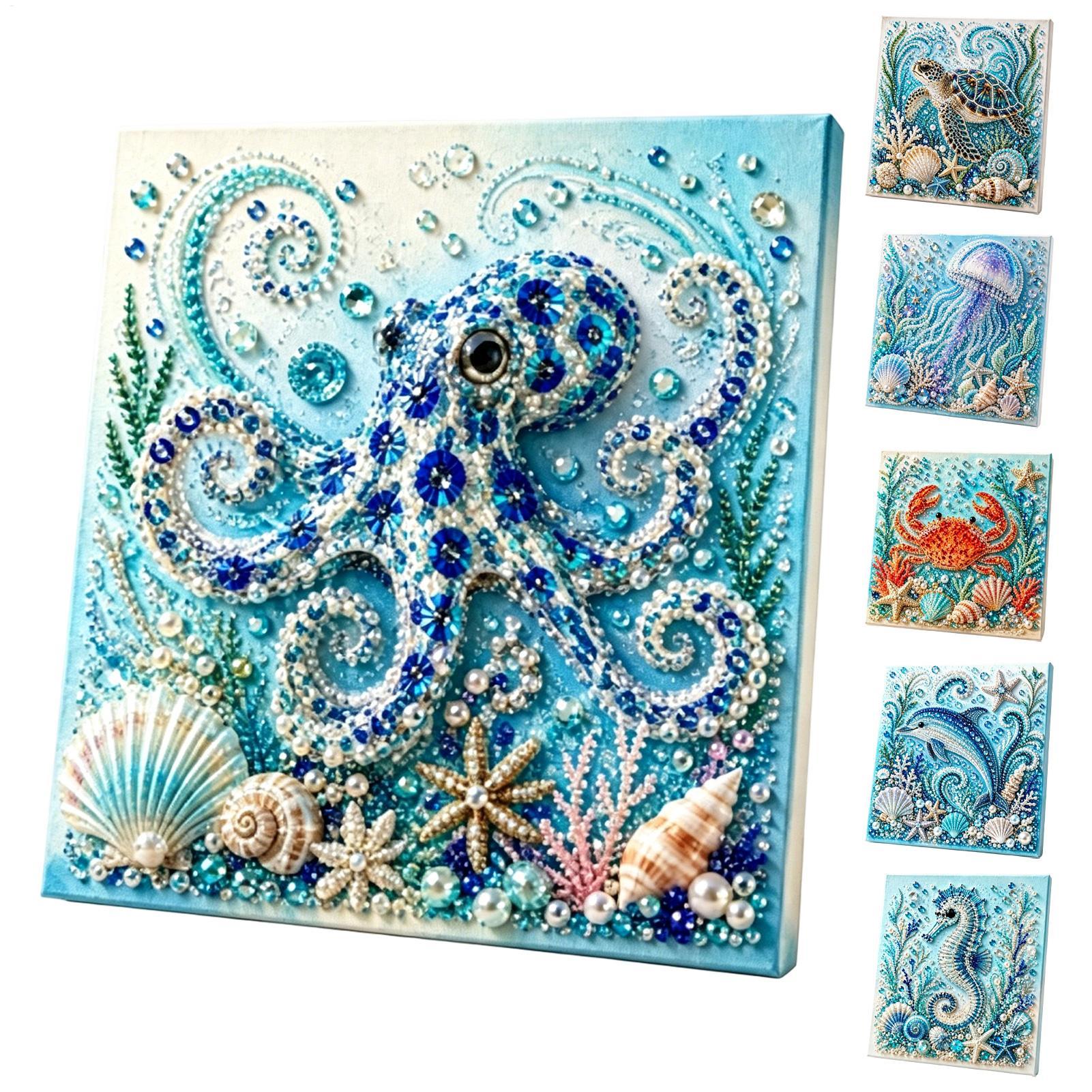 Art Craft Jellyfish - Ocean Themed Pearl Craft DIY Kit