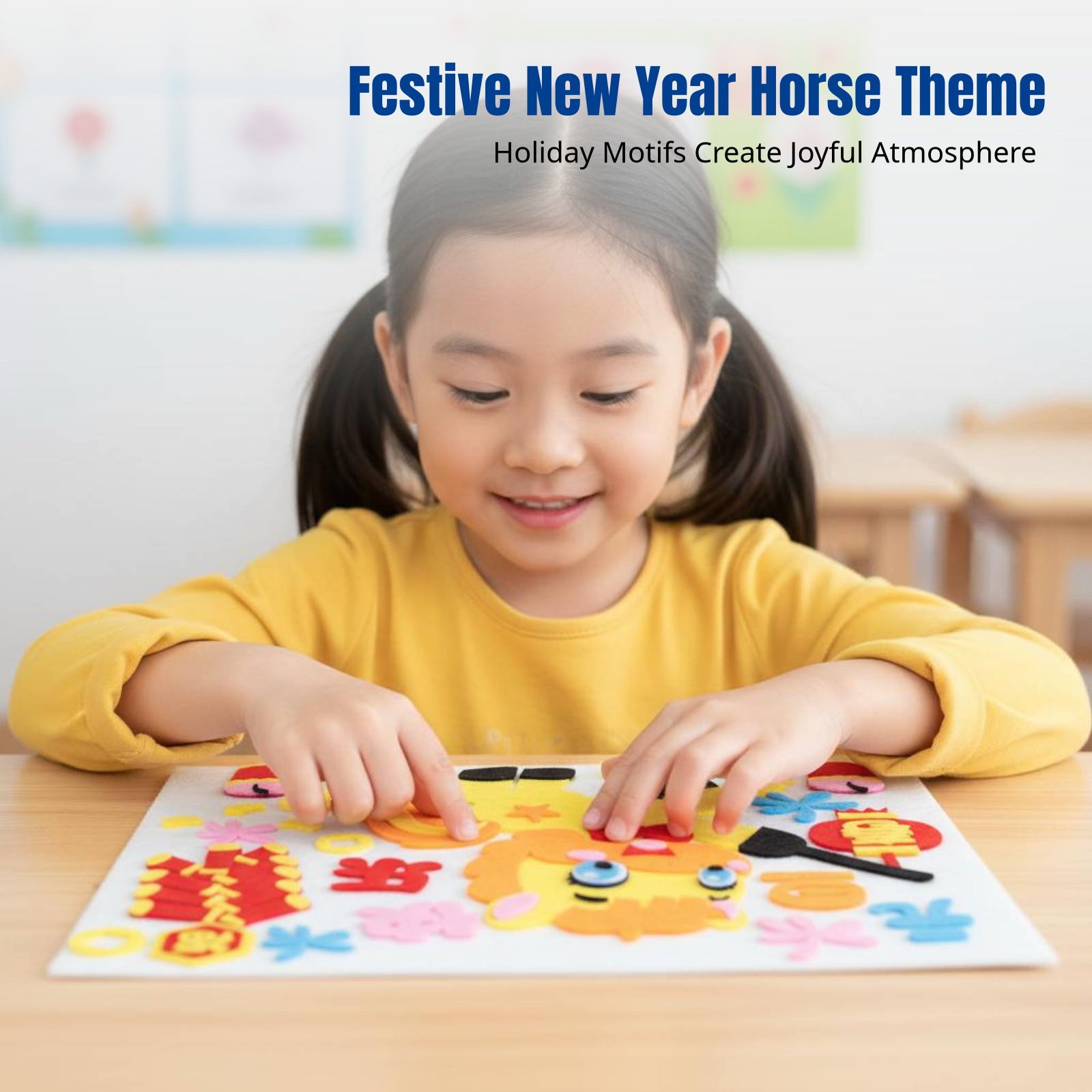 Art Craft New Year - 2026 New Year DIY Fabric Art