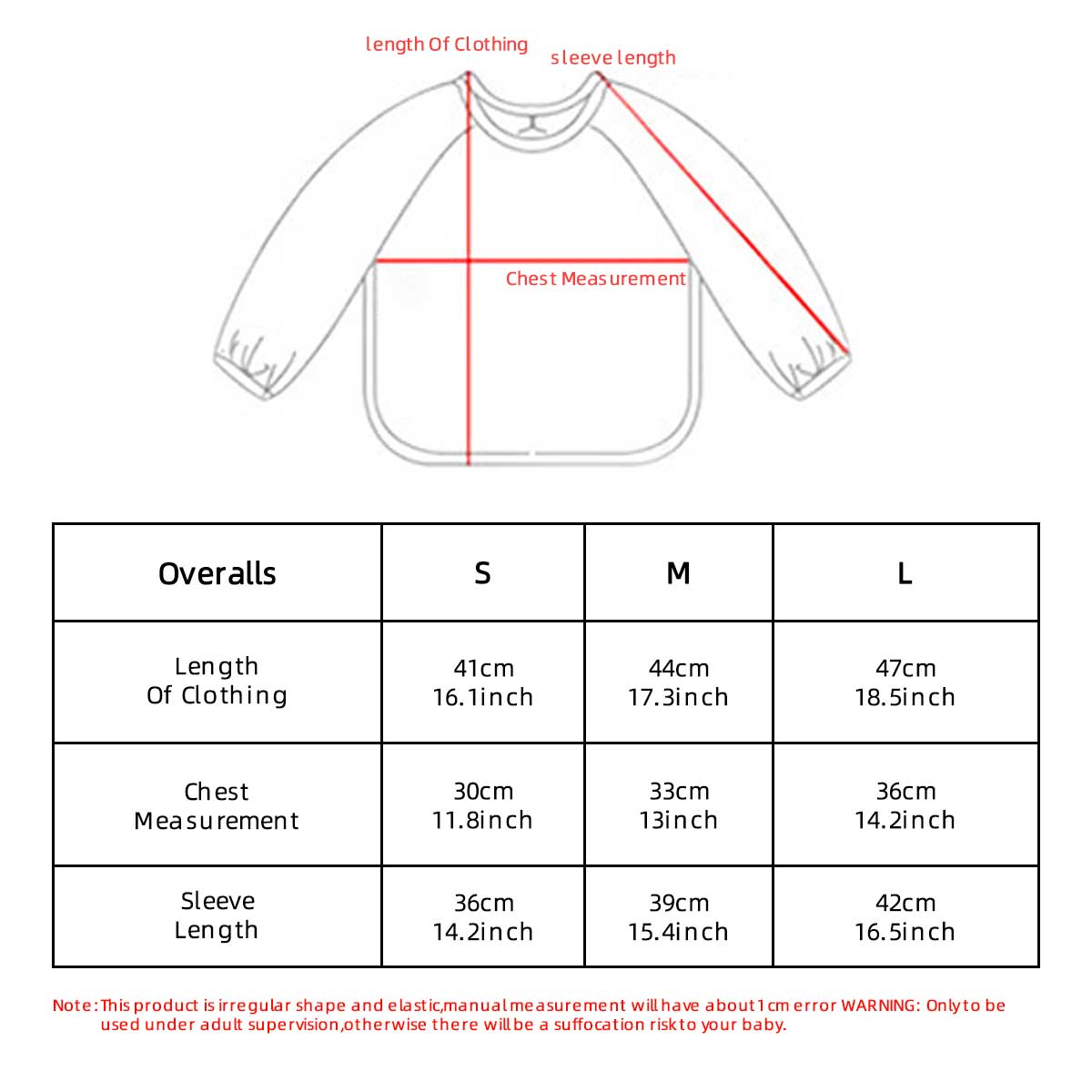 Kids Baby Long Sleeved PU Bibs - Art Craft Toddler recension och pris