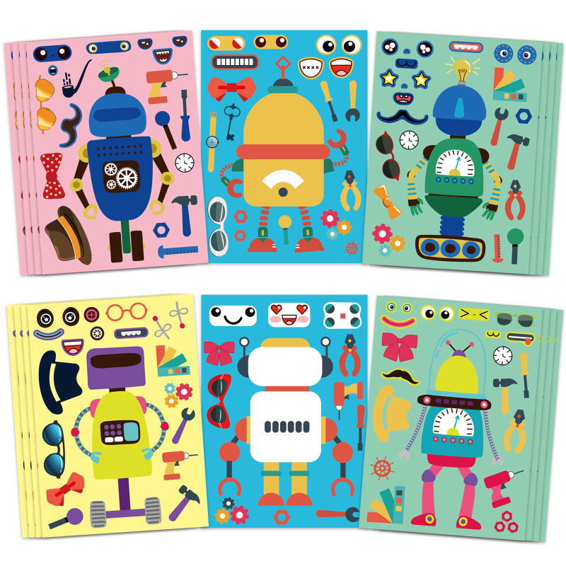 Assemble Robot Stickers For Ki - Art Craft Toddler recension och pris