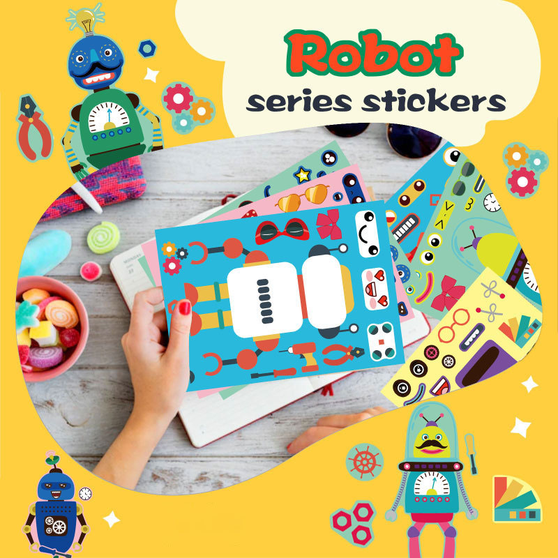Assemble Robot Stickers For Ki - Art Craft Toddler recension och pris