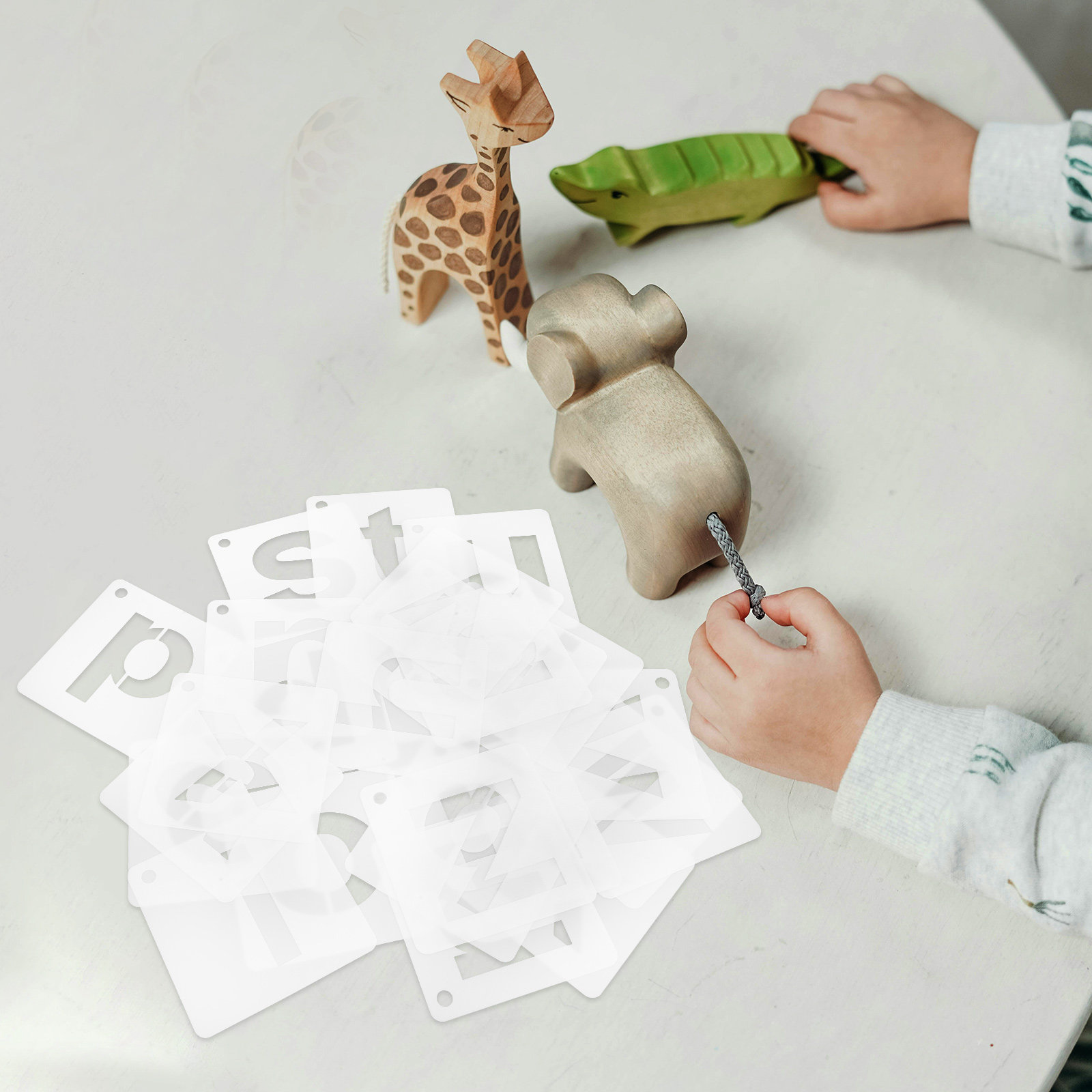 1Set Reusable A-Z Alphabet Ste - Art Craft Letter A recension och pris