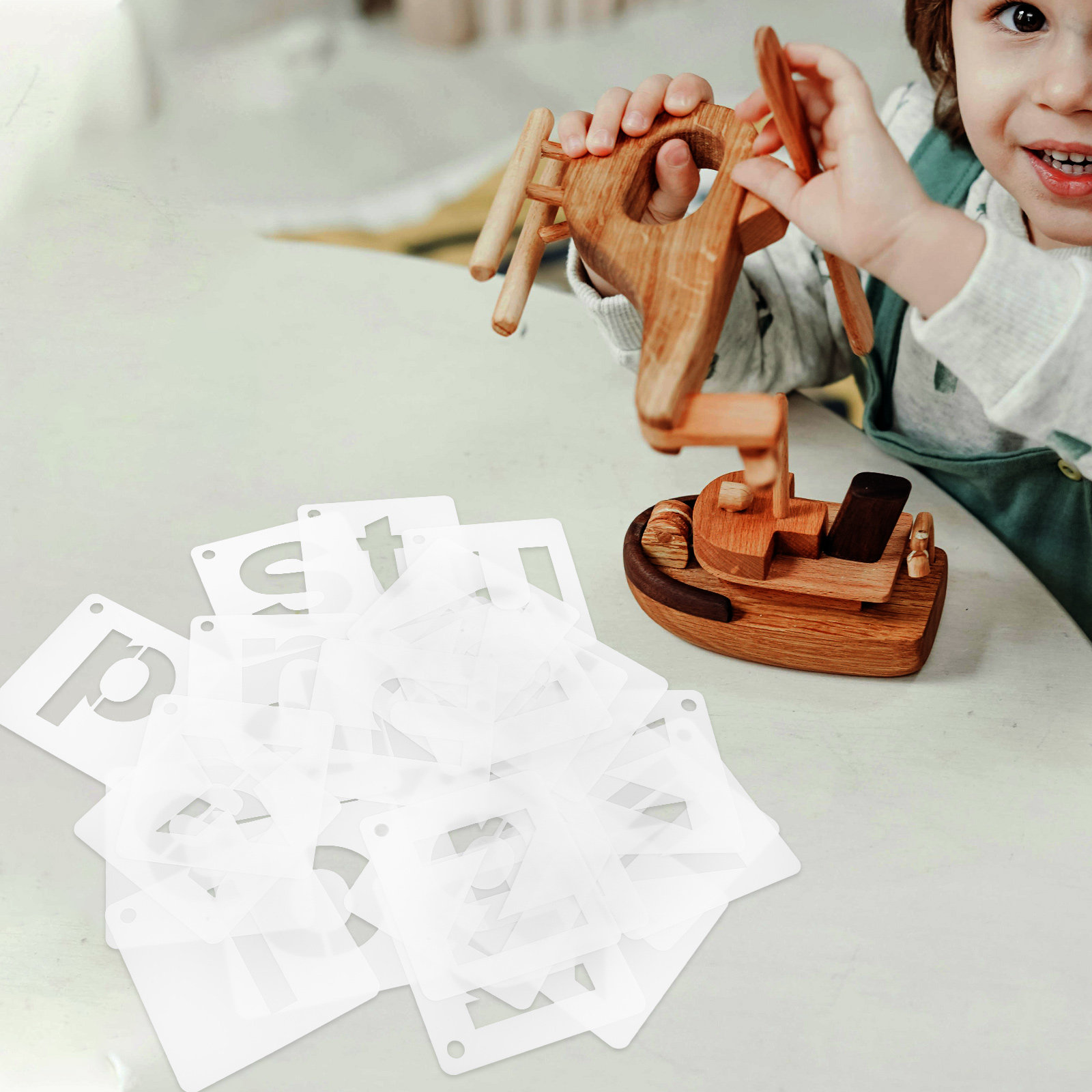 1Set Reusable A-Z Alphabet Ste - Art Craft Letter A recension och pris