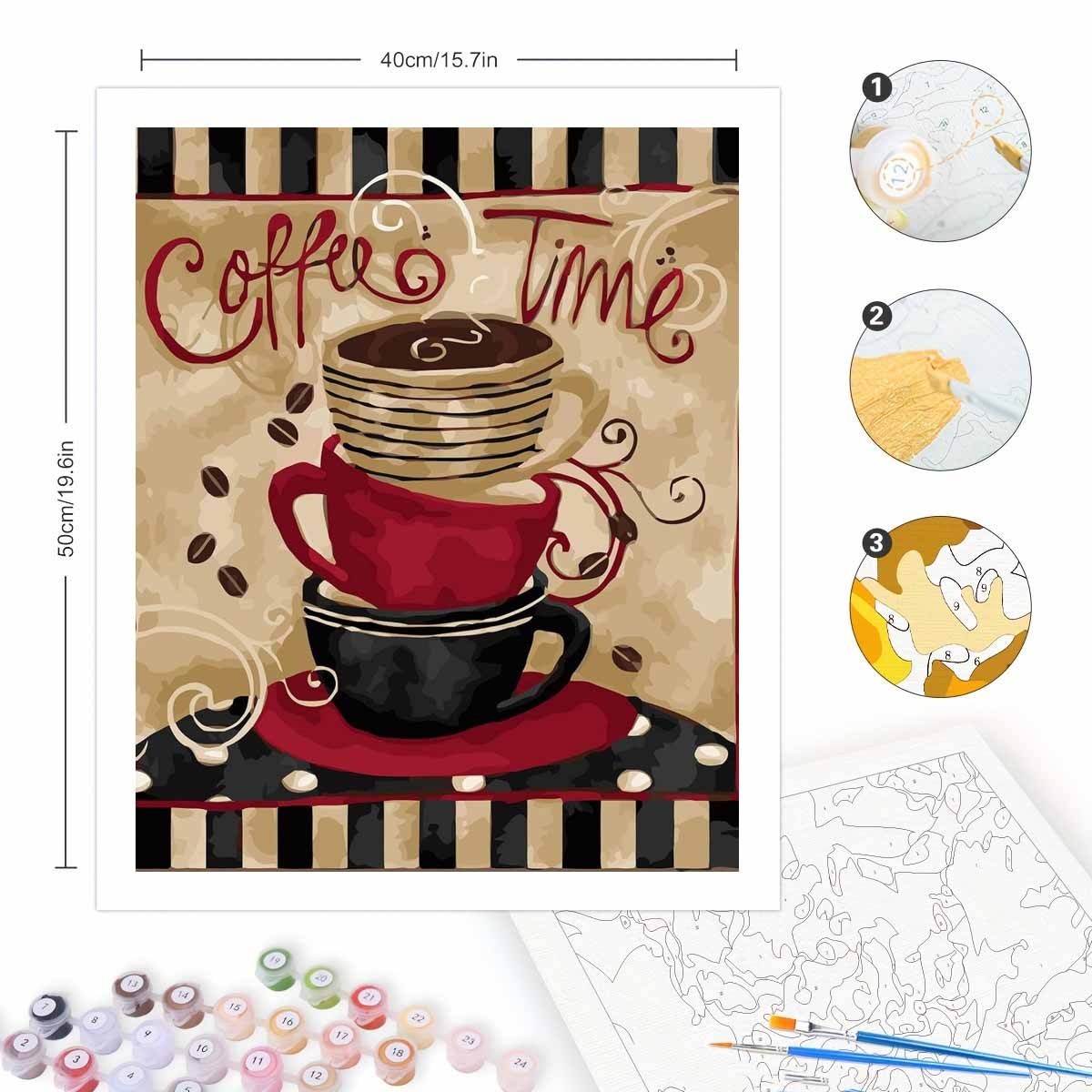 Paint By Numbers Kit for Adult - Art Craft Letter A recension och pris