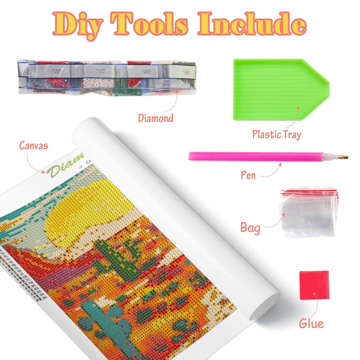 PhotoCustom Diy Full Round Dia - Art And Craft Jungle recension och pris