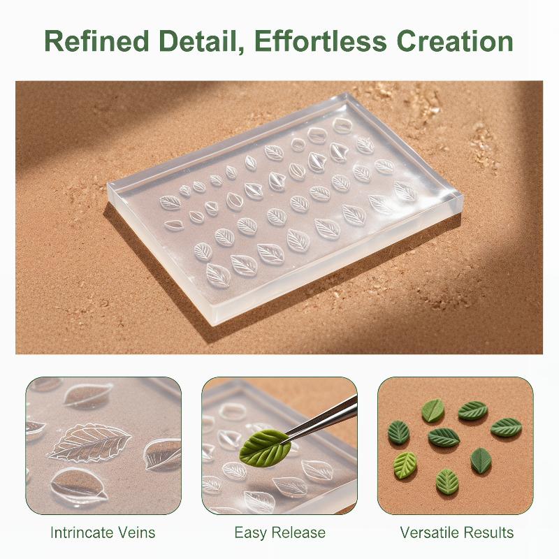 3D Mold Silicone Nail Art Deco - Art Craft With Leaves recension och pris