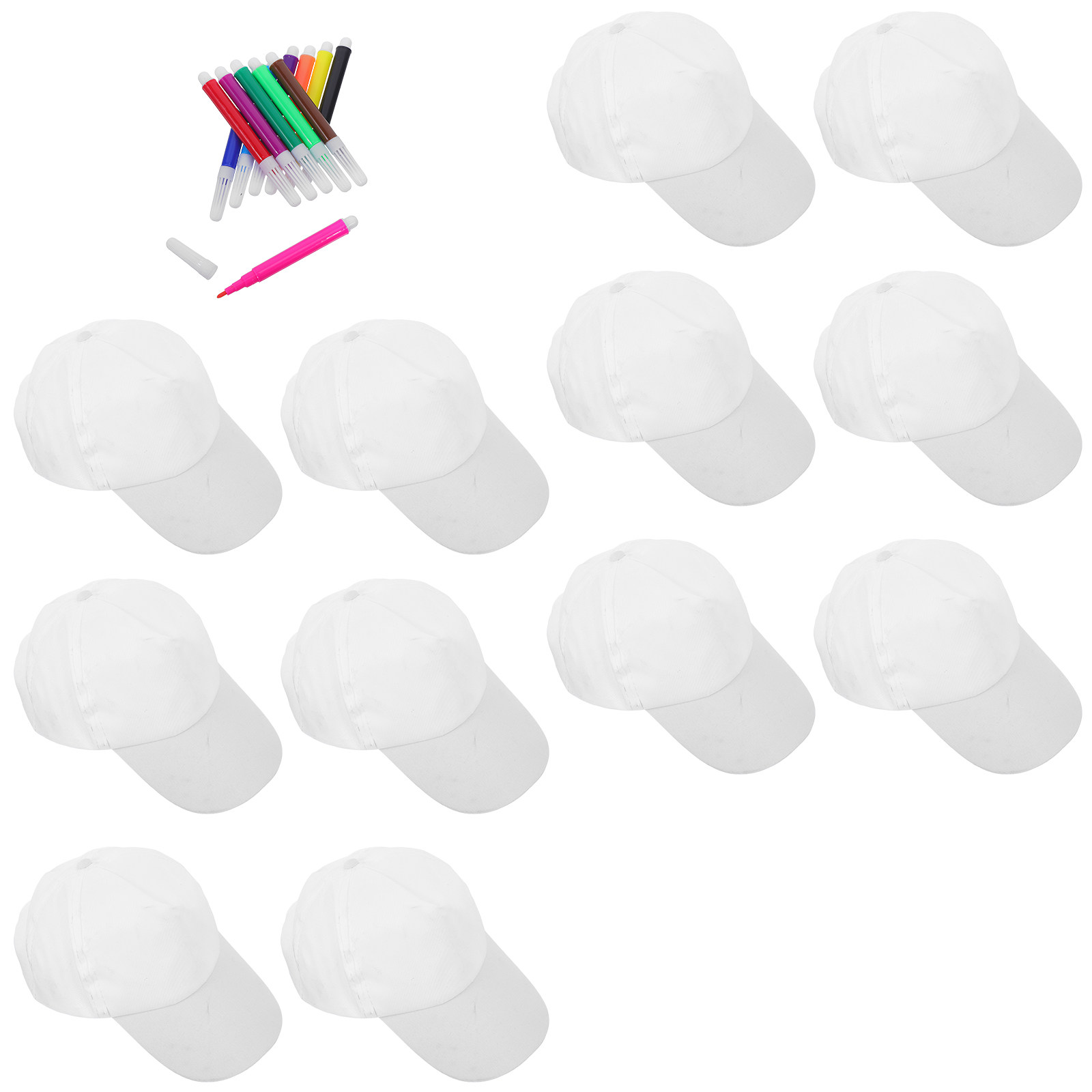1Set Kids Baseball Cap Plain W - Art Craft Toddler recension och pris