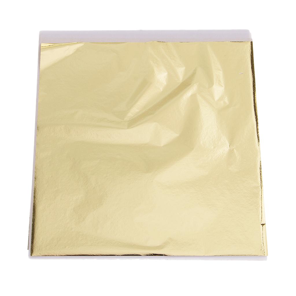 100x 14cm Gold Leaf Sheets Gil - Art Craft With Leaves recension och pris