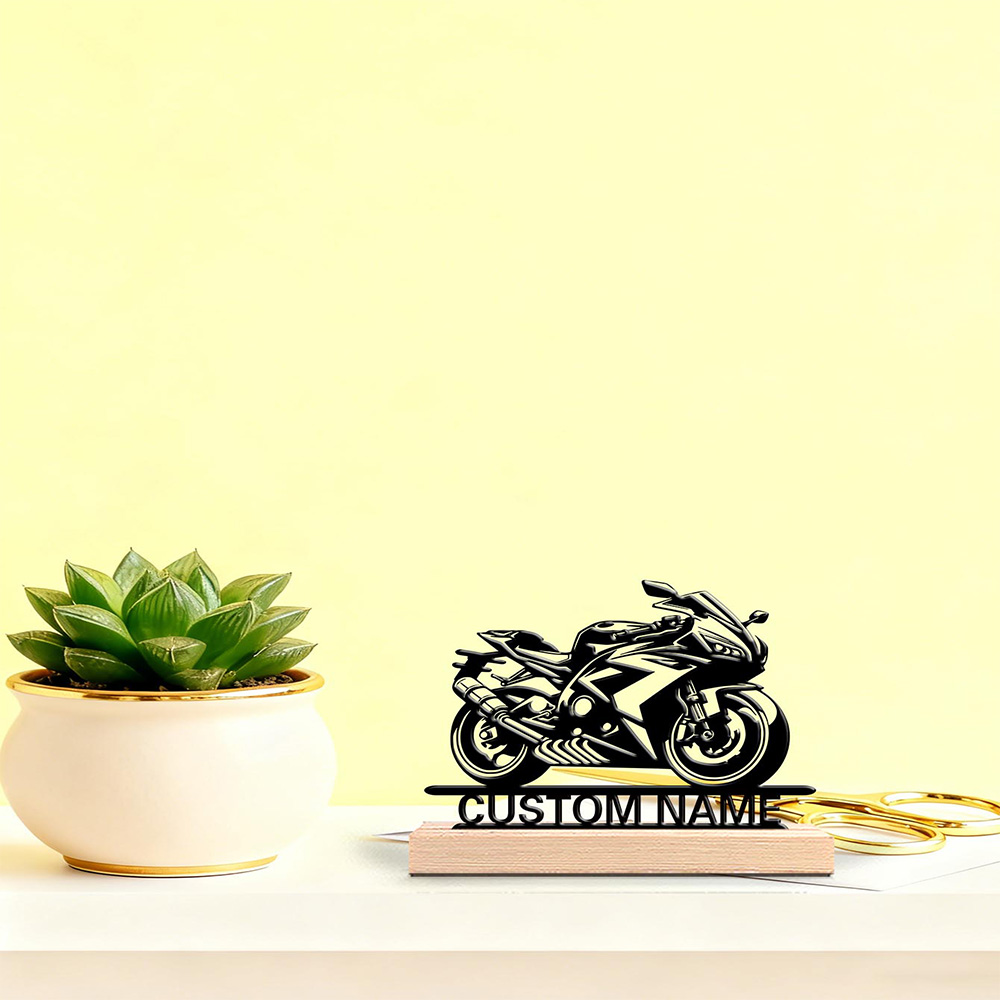 1pc Abstract cool motorcycle C - Art Craft Letter A recension och pris