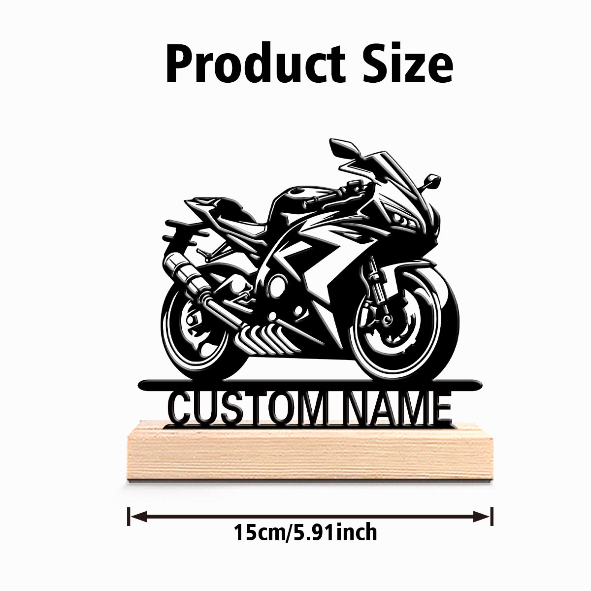 1pc Abstract cool motorcycle C - Art Craft Letter A recension och pris