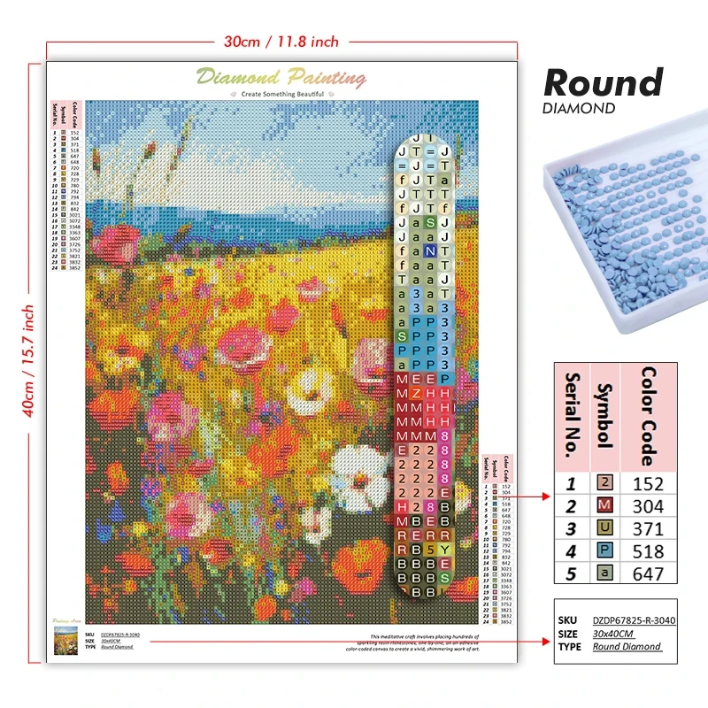 5D DIY Diamond Painting Kit No - Art And Craft Jungle recension och pris