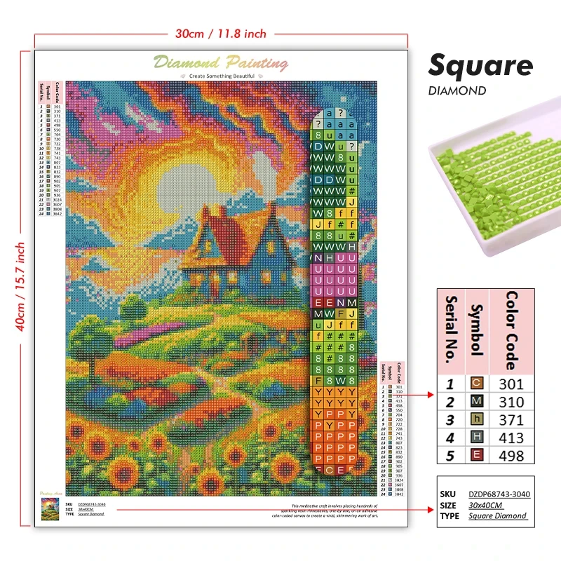 5D DIY Diamond Painting Kit No - Art And Craft Jungle recension och pris