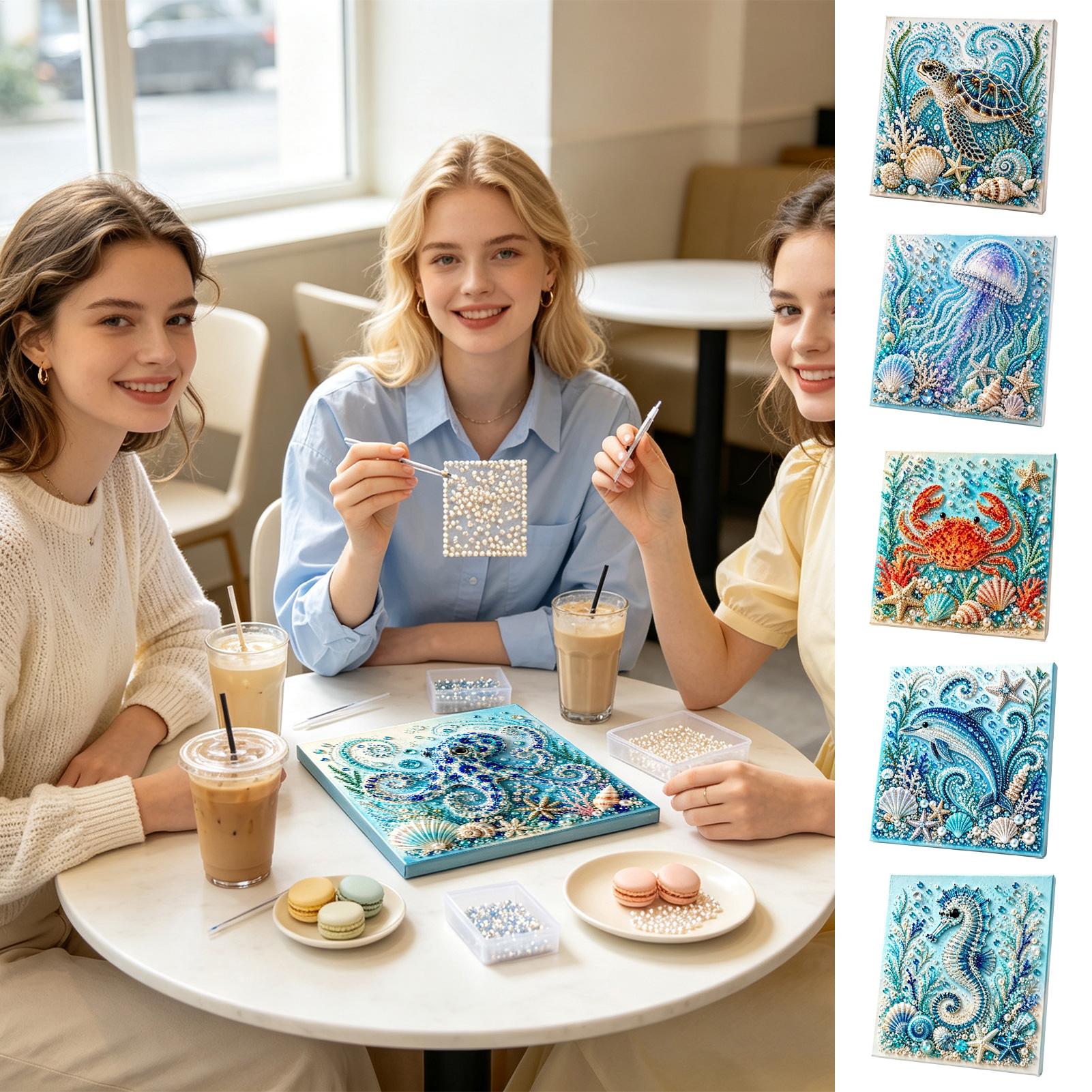 Ocean Themed Pearl Craft DIY K - Art Craft Jellyfish recension och pris