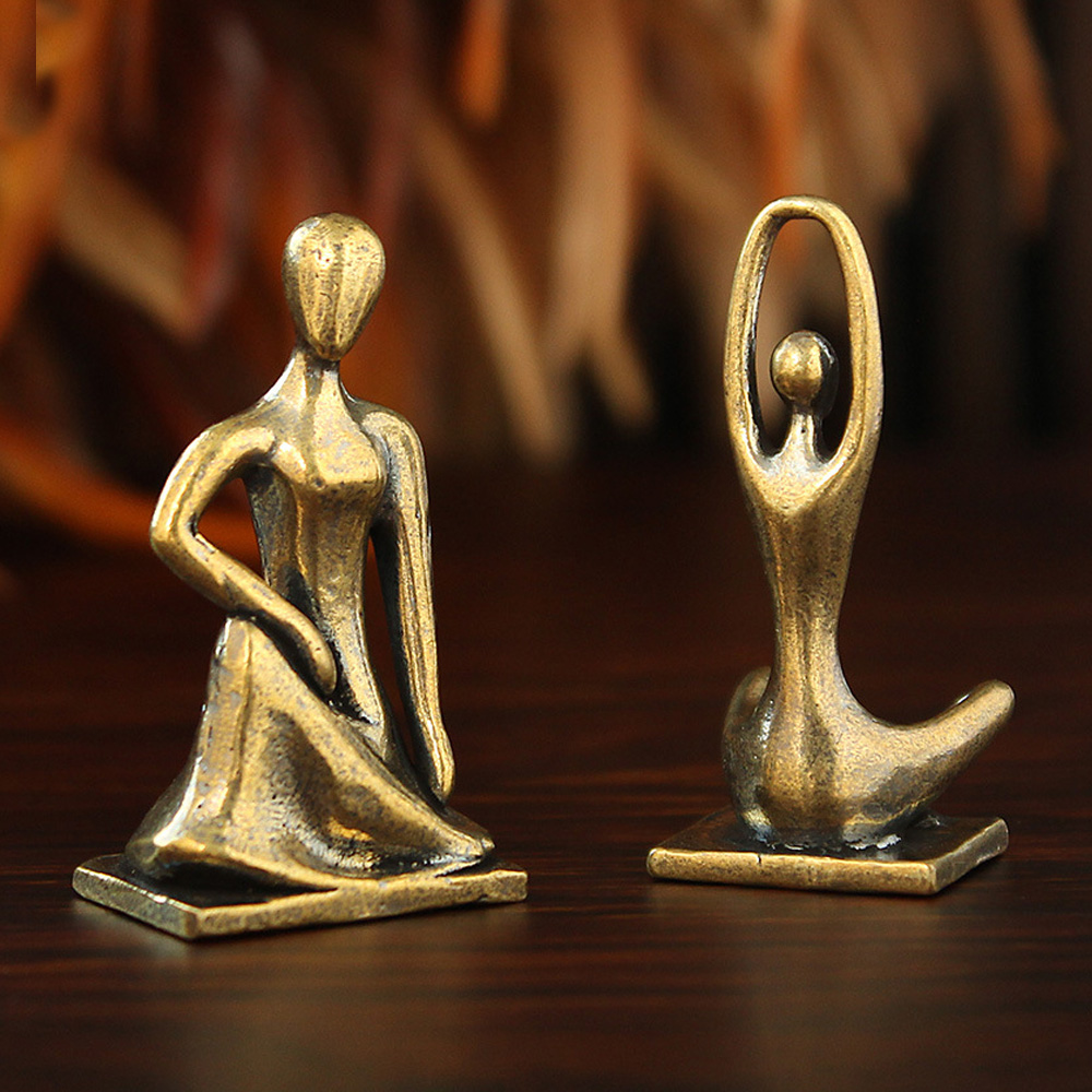 Nordic Style Brass Yoga Girl S - Art Craft New Year recension och pris