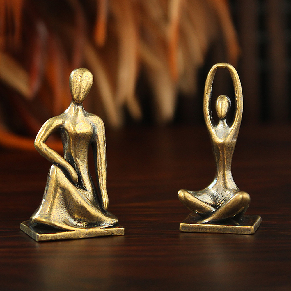 Nordic Style Brass Yoga Girl S - Art Craft New Year recension och pris