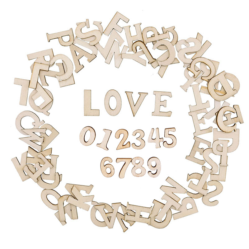 100pcs Wood English Alphabet D - Art Craft Letter A recension och pris
