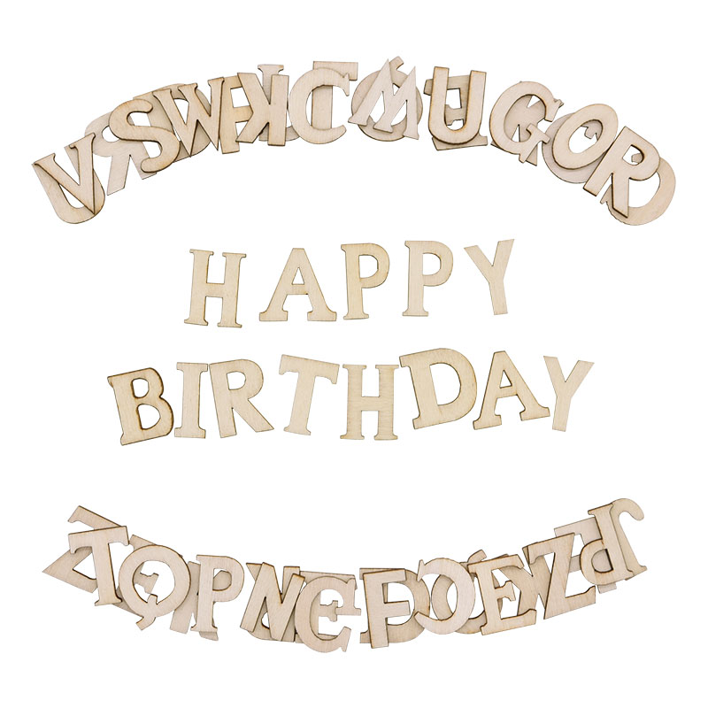 100pcs Wood English Alphabet D - Art Craft Letter A recension och pris