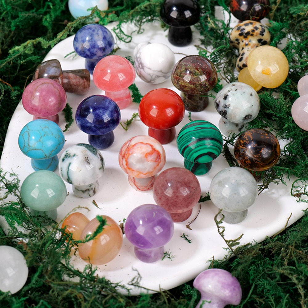 Natural Crystal Mushroom Gemst - Art And Craft Jungle recension och pris