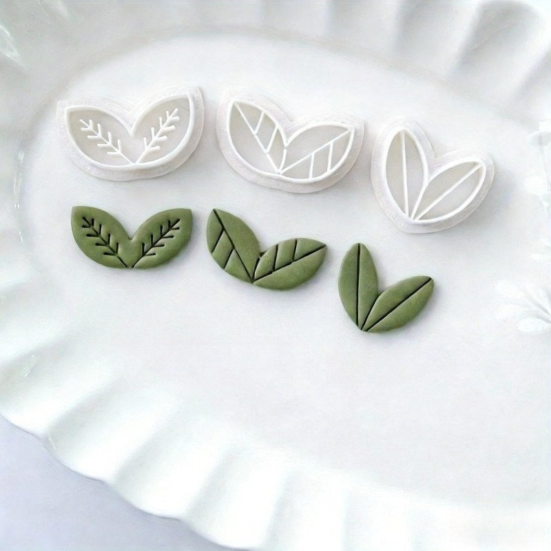 8Pcs Floral Leaf Polymer Clay  - Art Craft With Leaves recension och pris