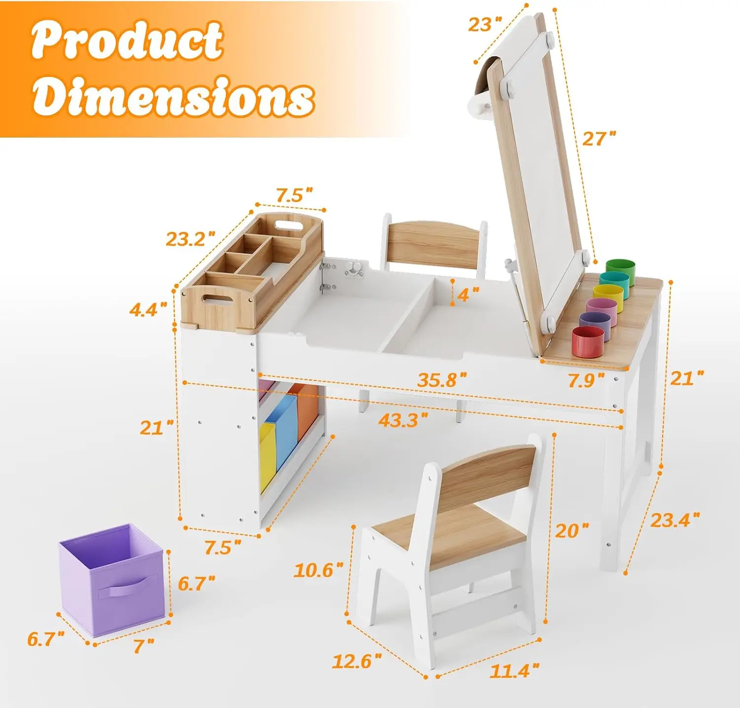 Kids Art Table and Chair Set w - Art Craft Toddler recension och pris