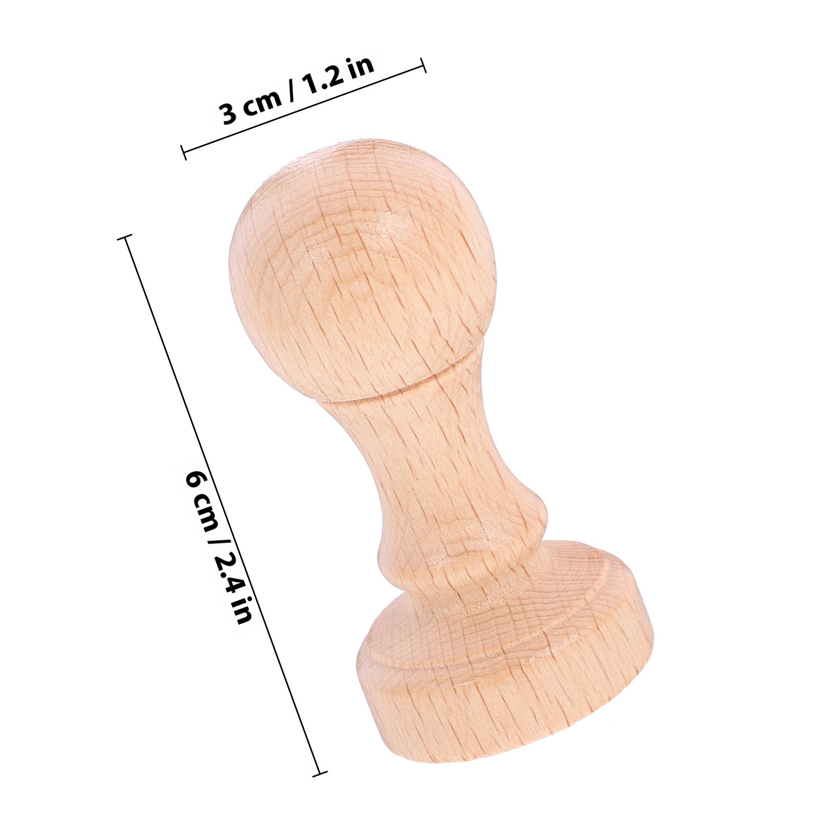 2Pcs Lightweight Wooden Stamp  - Art Craft Letter A recension och pris