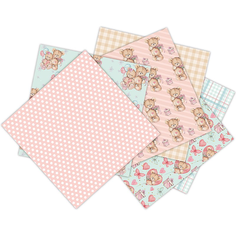 12 Sheets little bear Scrapboo - Art Craft Background recension och pris