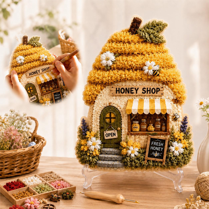 3D Mushroom House Poke Art DIY - Art Craft Us recension och pris