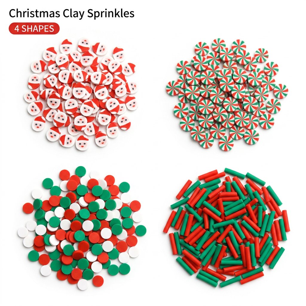 1500pcs Christmas Clay Sprinkl - Art Craft New Year recension och pris