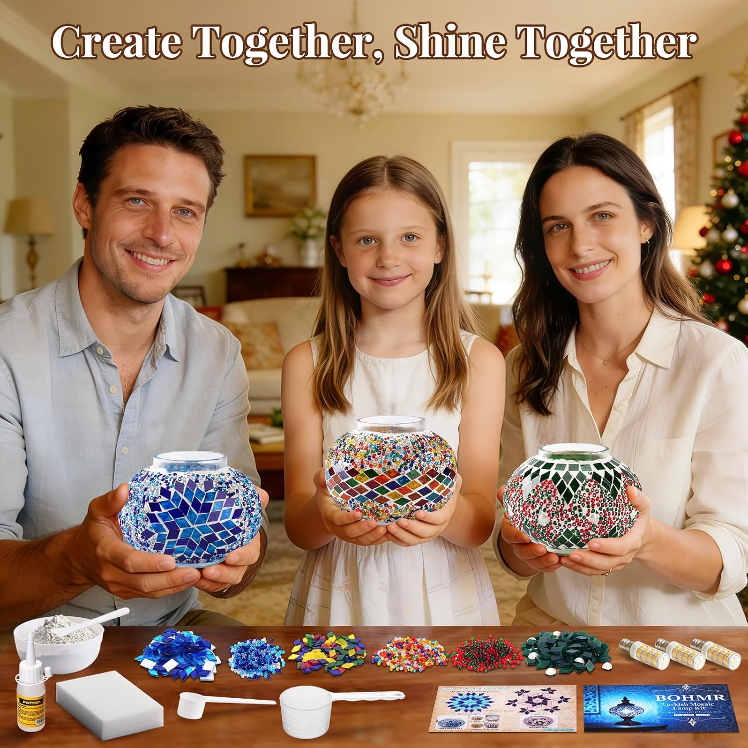 DIY 3 Globe Turkish Mosaic Lam - Art Craft Us recension och pris