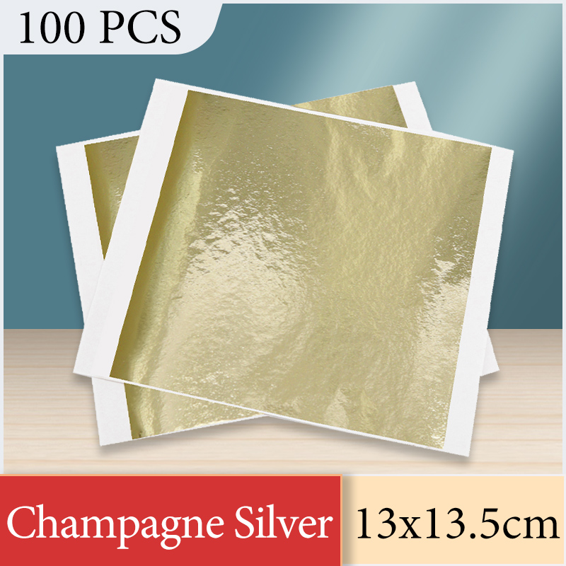 13x13.5cm Champagne Silver Foi - Art Craft With Leaves recension och pris