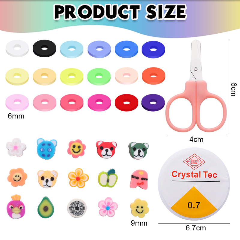 Clay Beads Bracelet Making Kit - Art Craft Letter A recension och pris