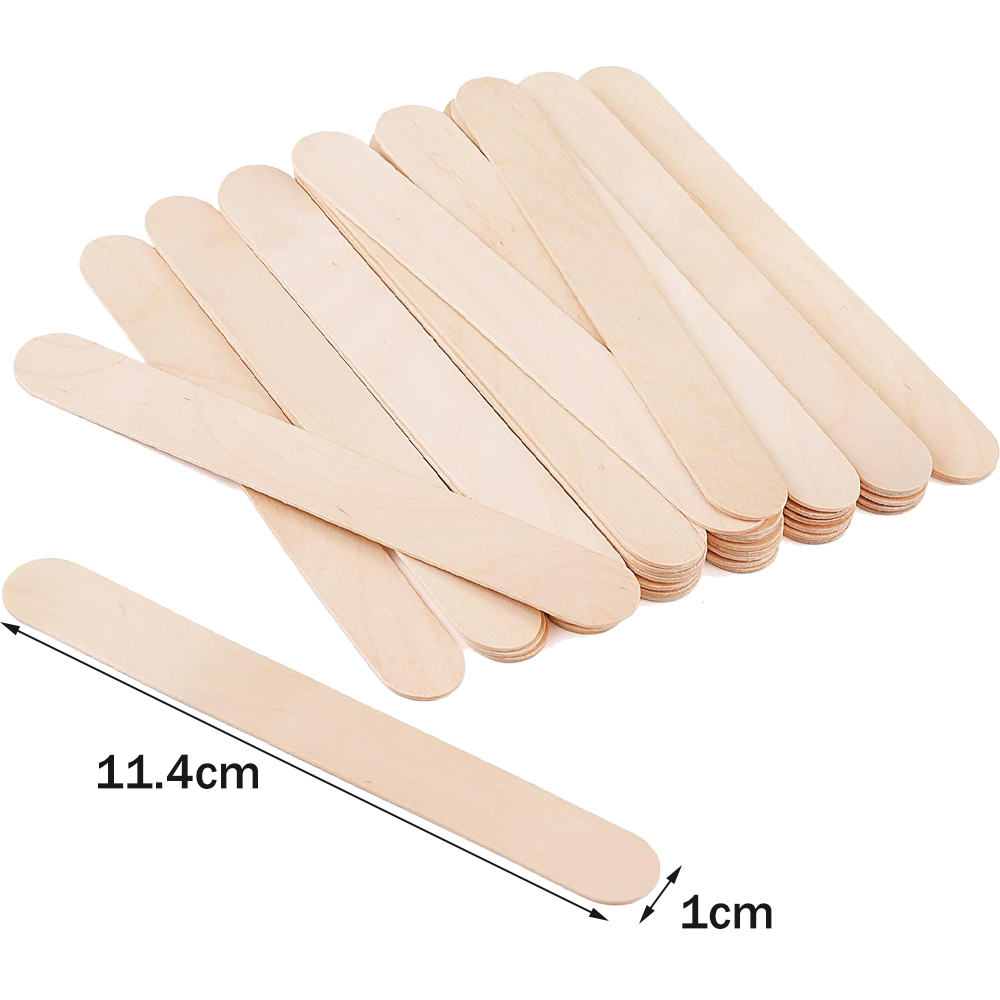 50pcs 11.4cm Natural Wooden Po - Art Craft Jumbo recension och pris