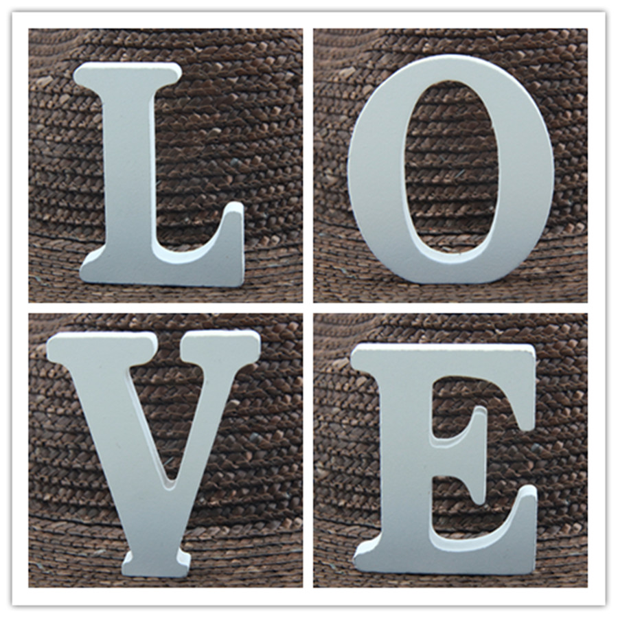 1pc 8CM White Wooden Letter En - Art Craft Letter A recension och pris