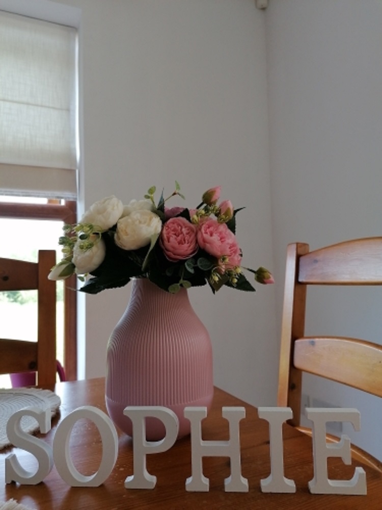 1pc 8CM White Wooden Letter En - Art Craft Letter A recension och pris