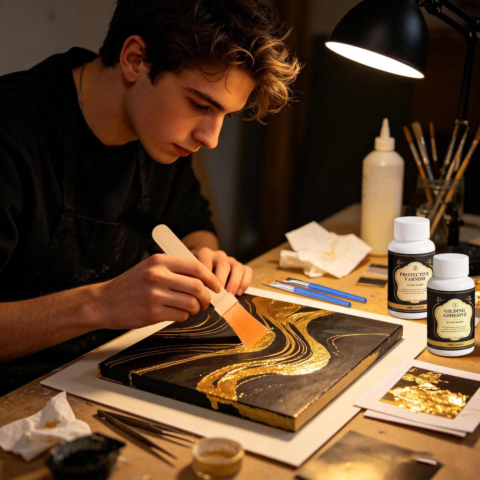 Gilding Adhesive Water-Based L - Art Craft With Leaves recension och pris