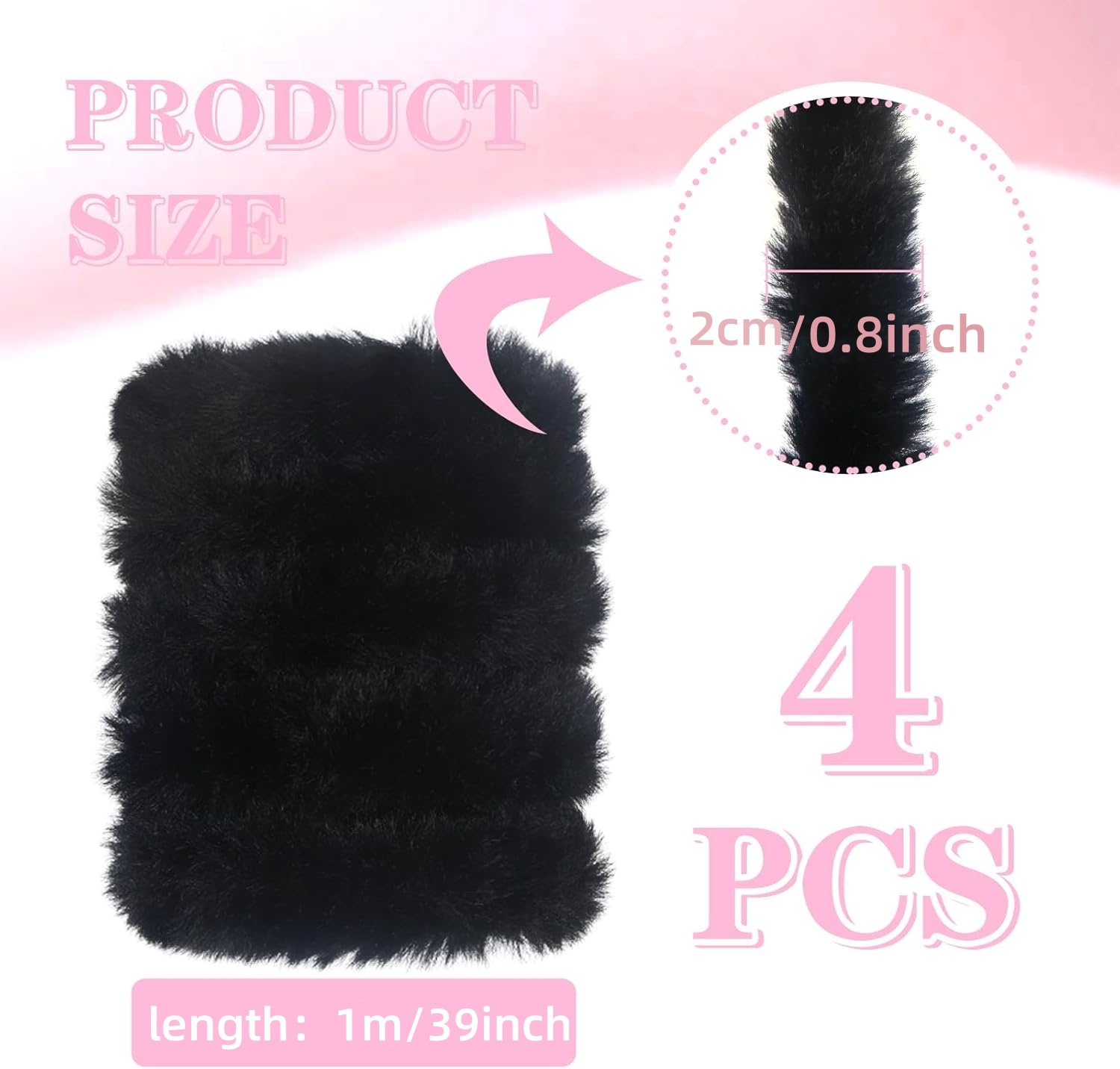 4Pcs Black Pipe Cleaners Craft - Art Craft Jumbo recension och pris