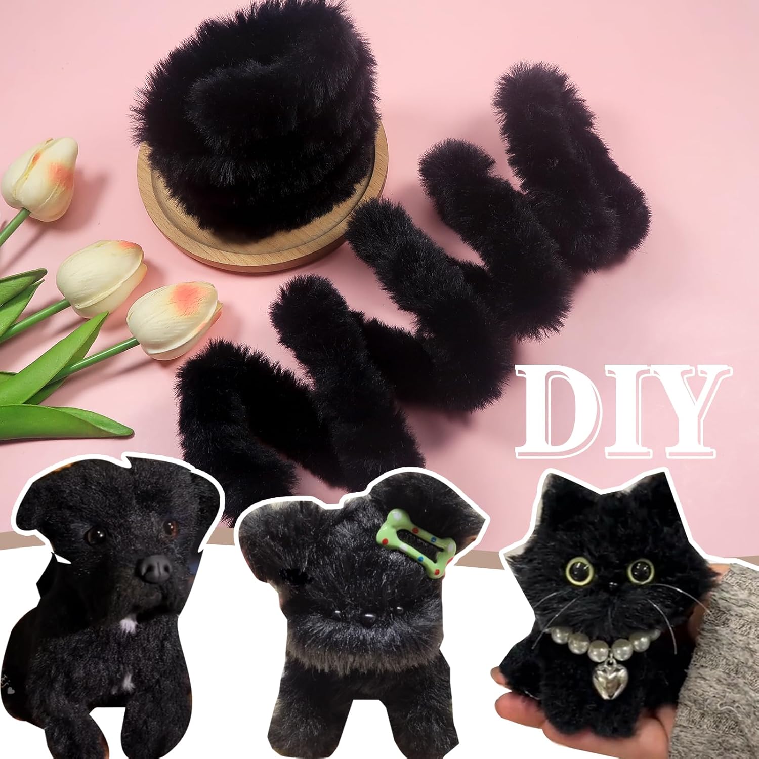 4Pcs Black Pipe Cleaners Craft - Art Craft Jumbo recension och pris