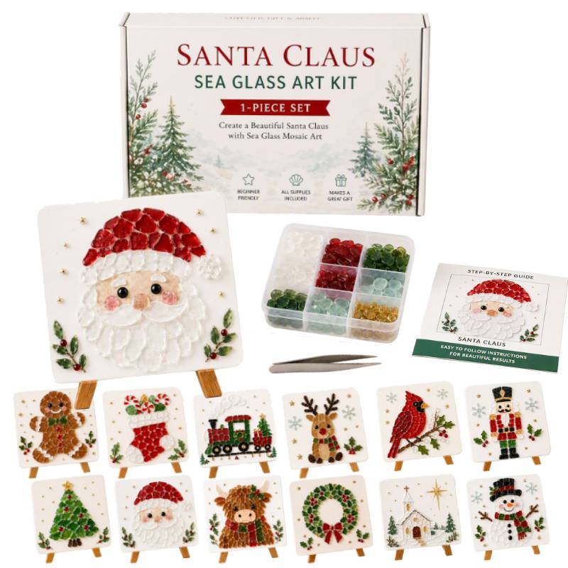 Christmas Sea Glass Art Kit, D - Art And Craft For Xmas recension och pris