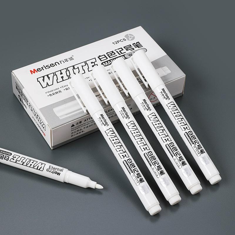 12pcs/Box Permanent White Mark - Box Art And Craft recension och pris