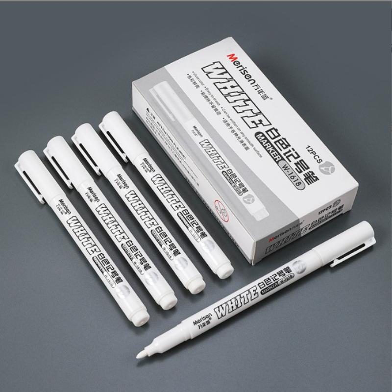 12pcs/Box Permanent White Mark - Box Art And Craft recension och pris