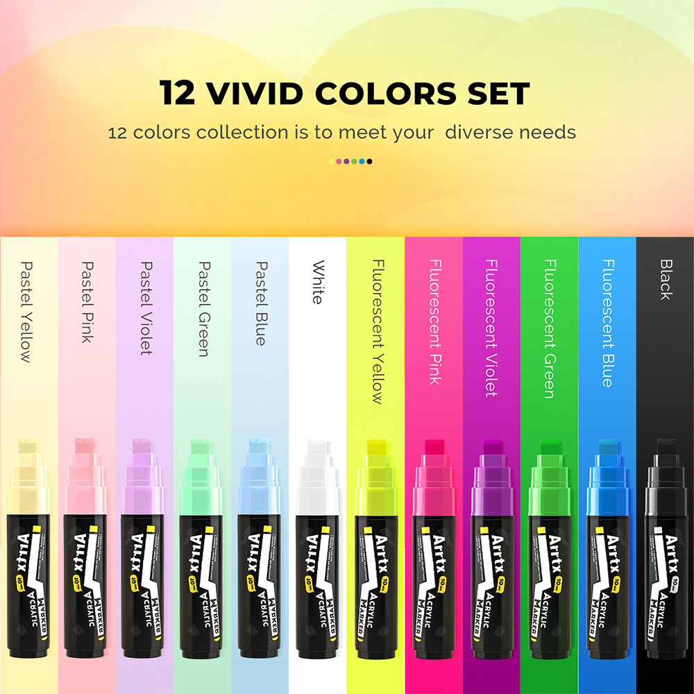 Arrtx Acrylic Paint Markers, 1 - Art Craft Jumbo recension och pris