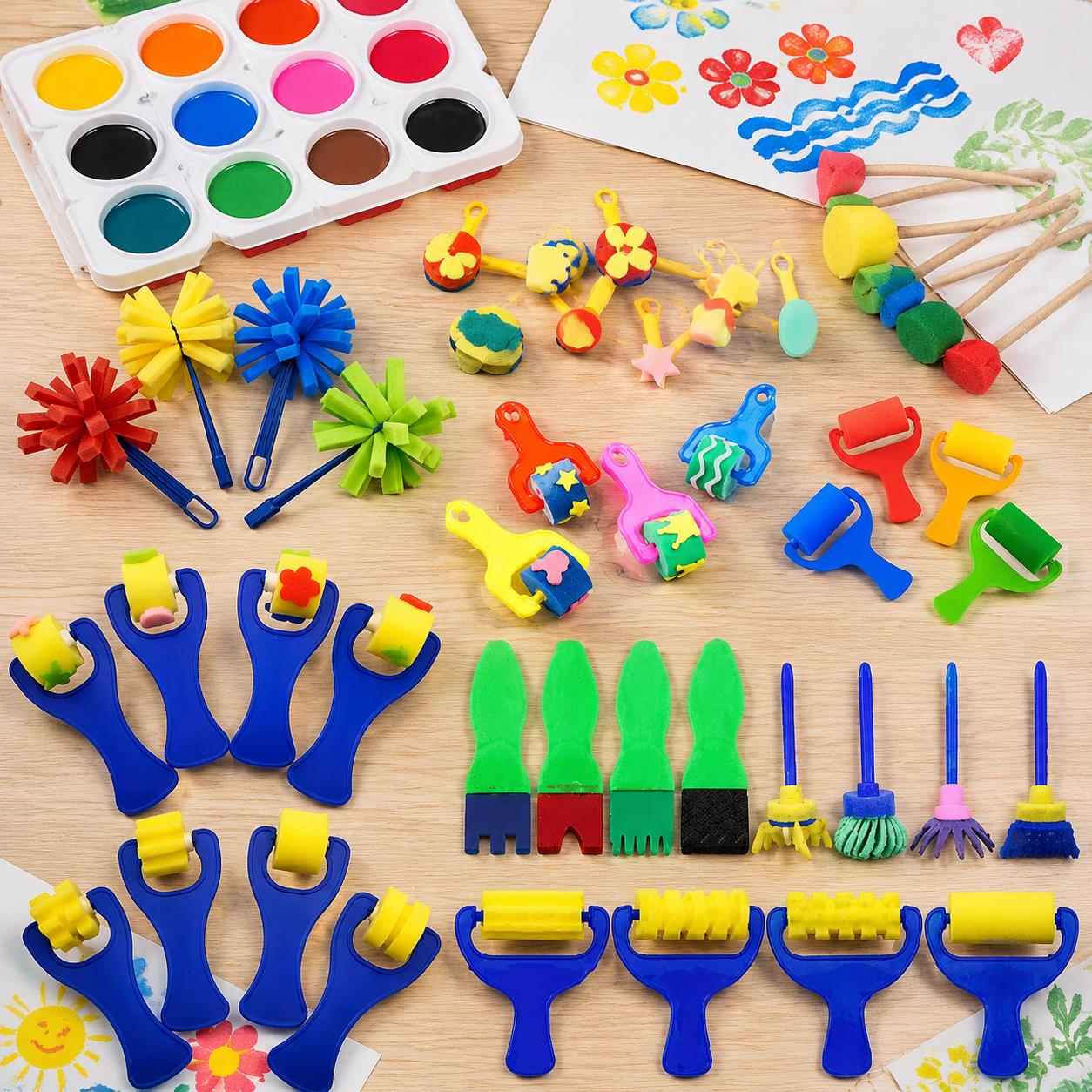 Bulk Painting Sponge & Brush B - Art Craft Workshop recension och pris